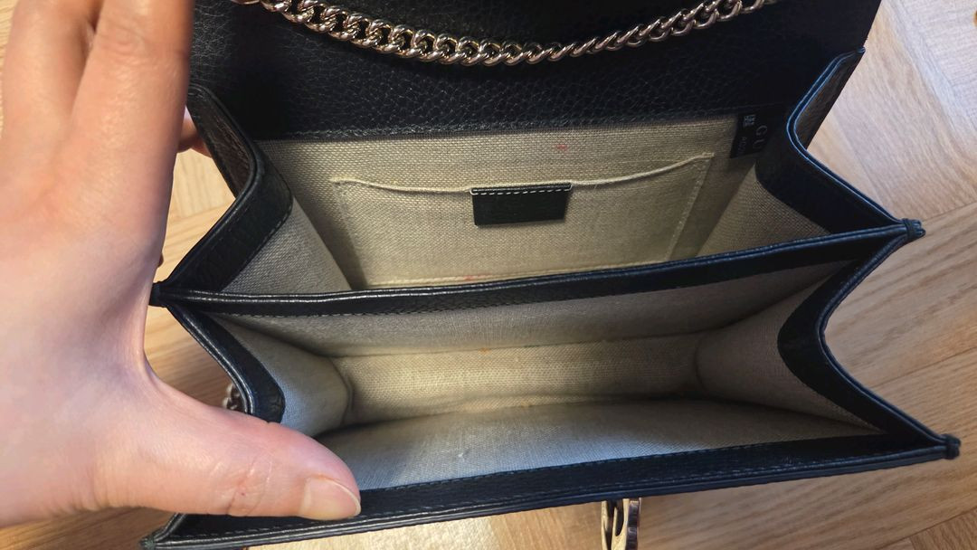 구찌 인터로킹 체인백 스몰 블랙 구찌 가방--6