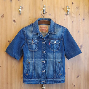 55.리바이스 크롭 반팔자켓