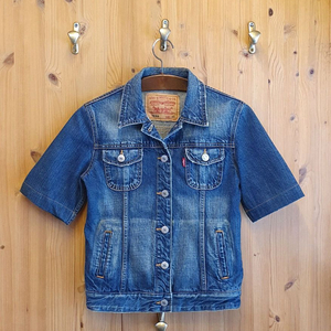 55.리바이스 크롭 반팔자켓