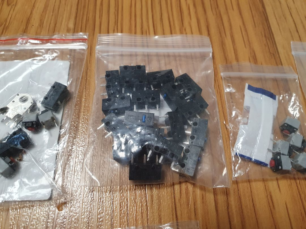 G102 부품용 + 스위치 + 인코더 + 구리 리벳 일괄 고장 핫스왑 카일 후아노 저소음 드릴 1.5mm--1