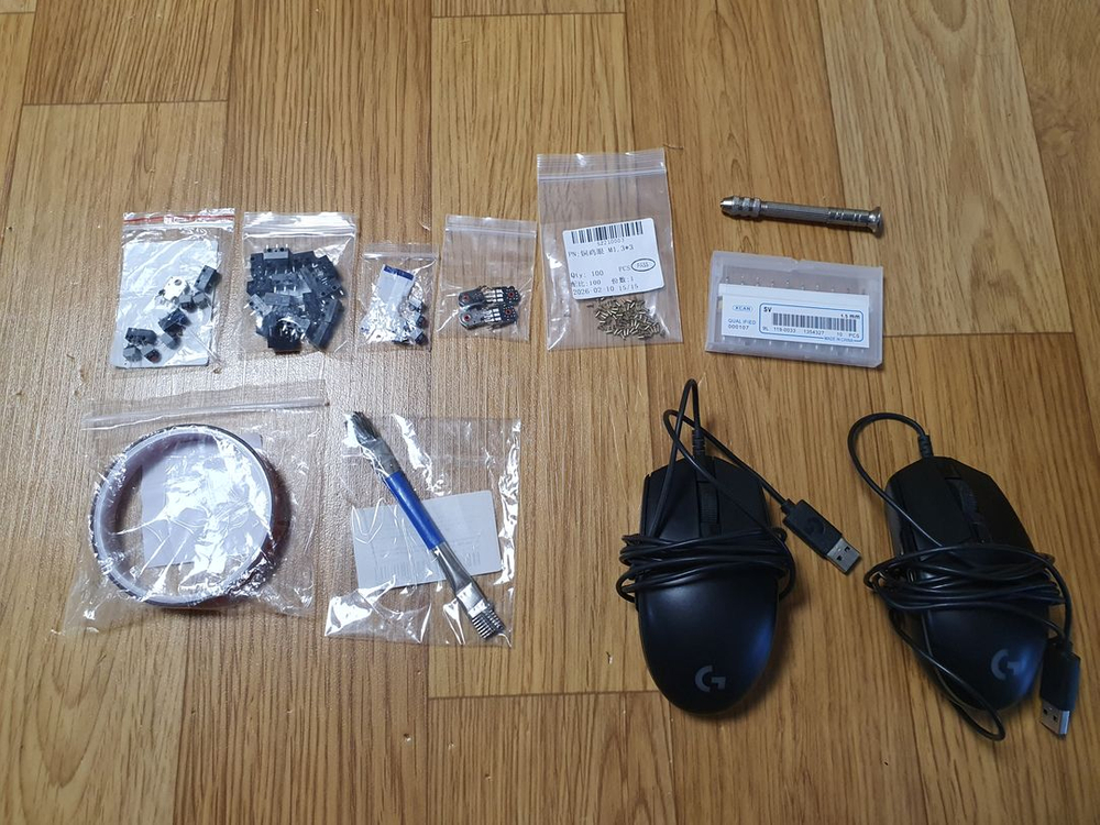 G102 부품용 + 스위치 + 인코더 + 구리 리벳 일괄 고장 핫스왑 카일 후아노 저소음 드릴 1.5mm--0