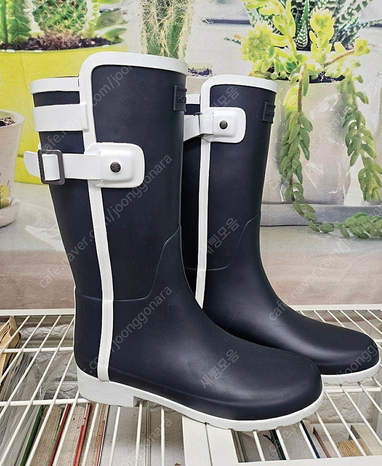 헌터 여성 숏 레인부츠 225 리파인드 슬림핏 콘트라스트 숏부츠 LB38--2