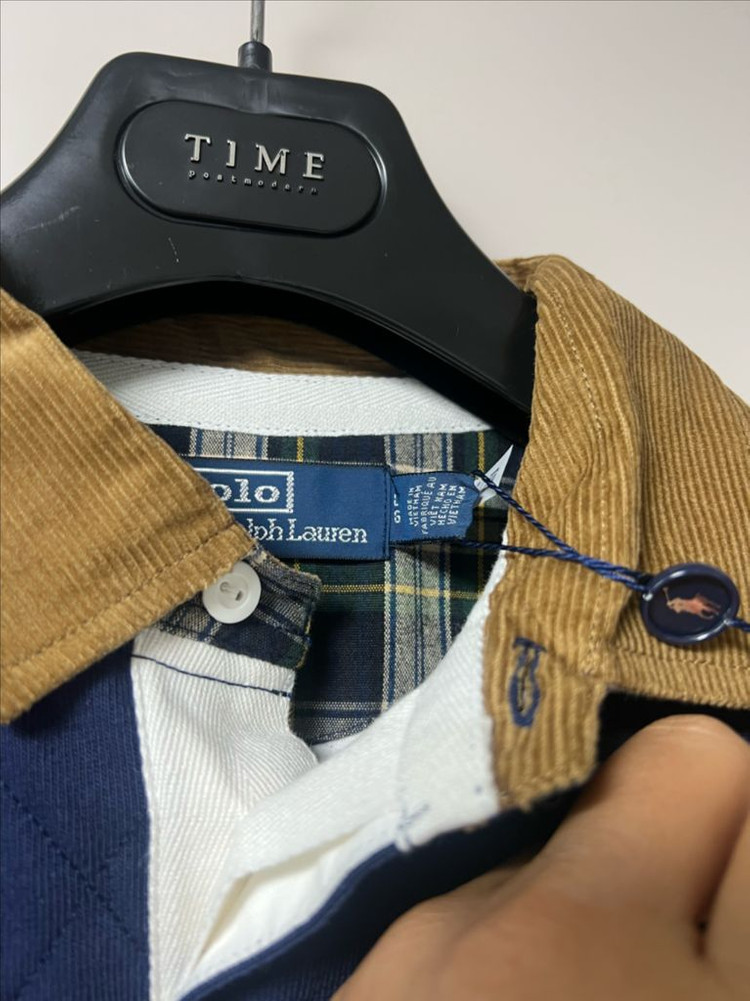 폴로 클래식핏 카라골덴 럭비티 네이비 L사이즈 새제품 팝니다. 이미지