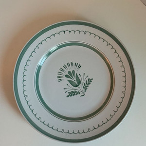 빈티지그릇) 아라비아핀란드 그린씨슬 디너접시 2개 일괄 (개별 가능) 이미지