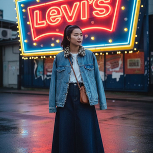 77.리바이스 레오파드 양털자켓