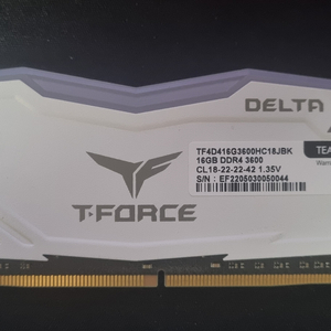 TFORCE DDR4 3600 화이트 16G 1장
