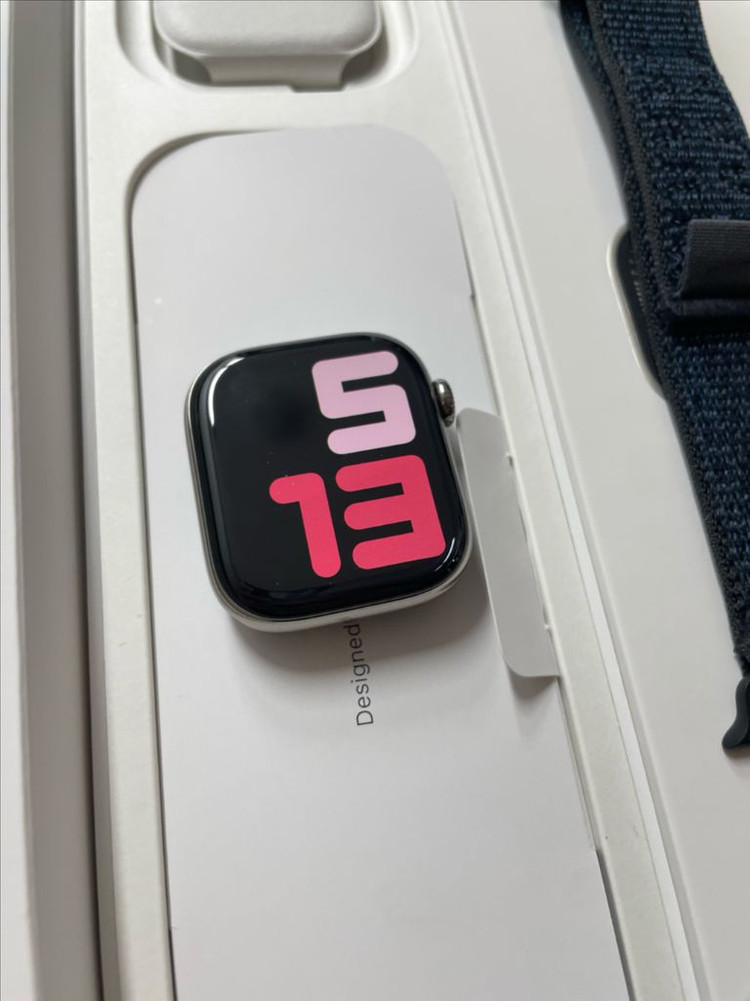 애플워치10티타늄 42mm 내추럴 SSS급 배터리100--1