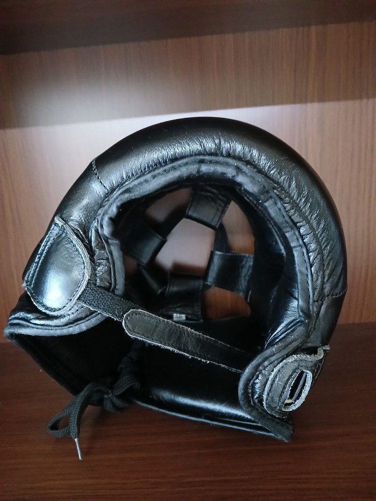 복싱 코보호 헤드기어 슈더 천연소가죽 시착만해서 냄새없고 거의 새거--4