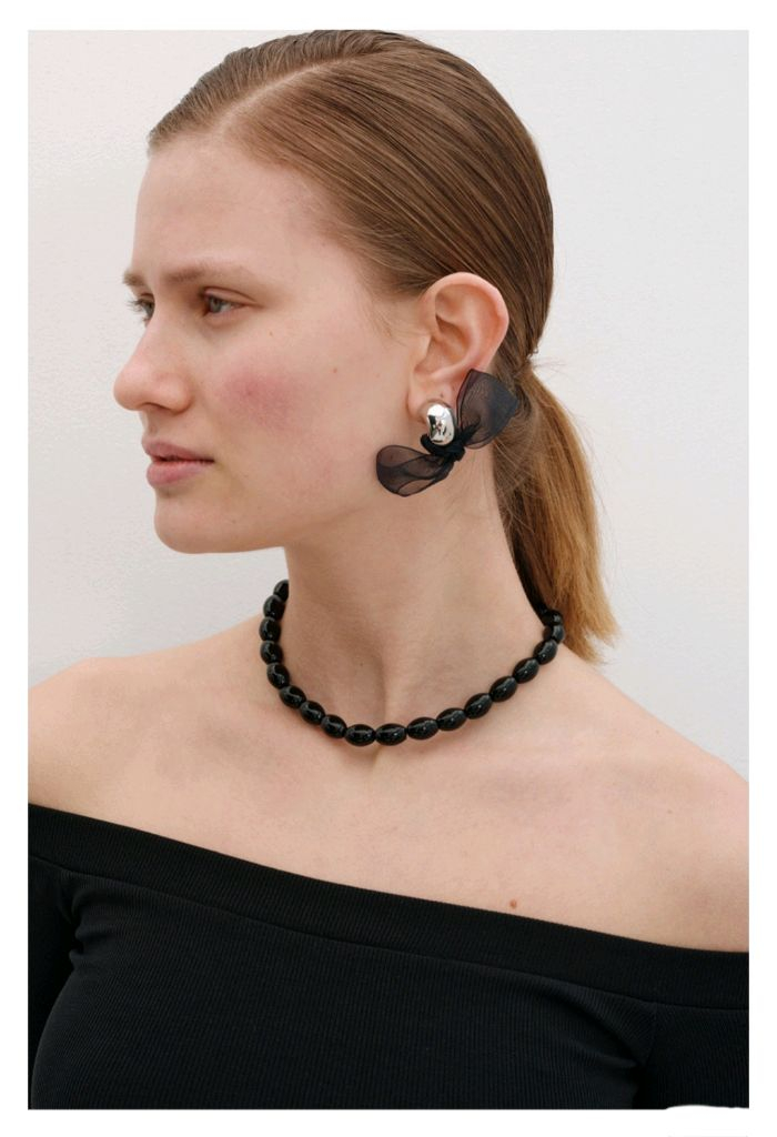 먼데이에디션 리본 이어링--4