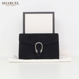 구찌 디오니소스 WOC 미니 스웨이드 크로스백 블랙 401231