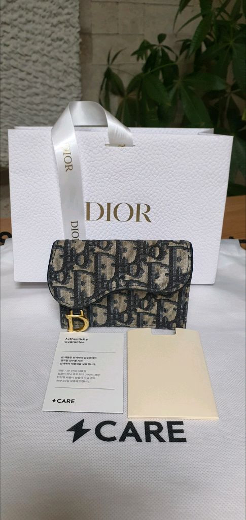 디올 오블리크 카드지갑 반지갑 정품S급(감정서O)구찌프라다루이비통고야드샤넬셀린느보테가생로랑버버리발렌시아가가방--0