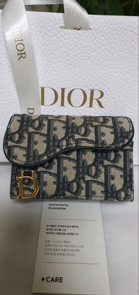 디올 오블리크 카드지갑 반지갑 정품S급(감정서O)구찌프라다루이비통고야드샤넬셀린느보테가생로랑버버리발렌시아가가방--1