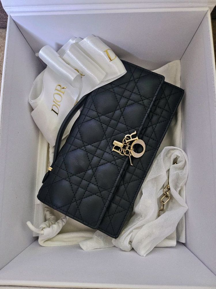 디올 미니탑핸들 까니쥬 블랙--0