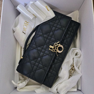 디올 미니탑핸들 까니쥬 블랙