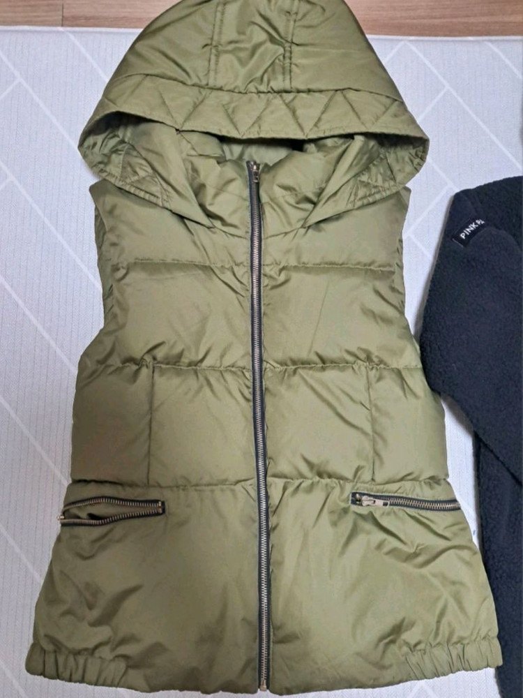 여성 점퍼 조끼 후드티 55-66 새상품--1