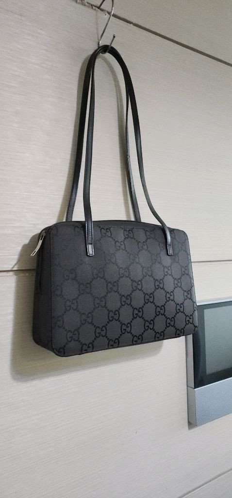 구찌 나일론 지퍼 숄더백--0