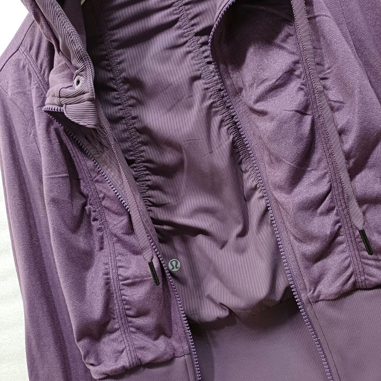 룰루레몬 댄스 스튜디오 양면 후드 집업 자켓 S 사랑봉--6