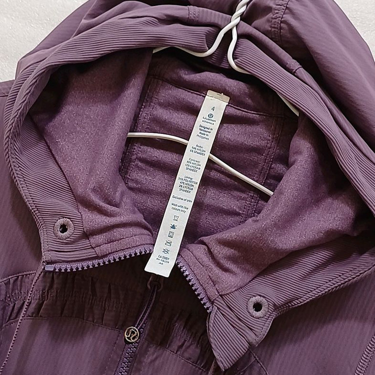 룰루레몬 댄스 스튜디오 양면 후드 집업 자켓 S 사랑봉--8