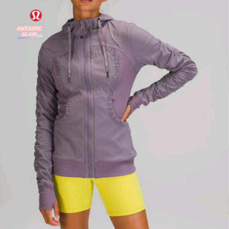 룰루레몬 댄스 스튜디오 양면 후드 집업 자켓 S 사랑봉--9