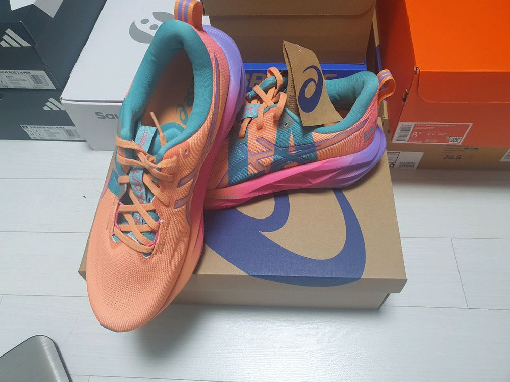 아식스 노바블라스트 5 LA마라톤 컬렉션 280m 러닝화 새상품--1