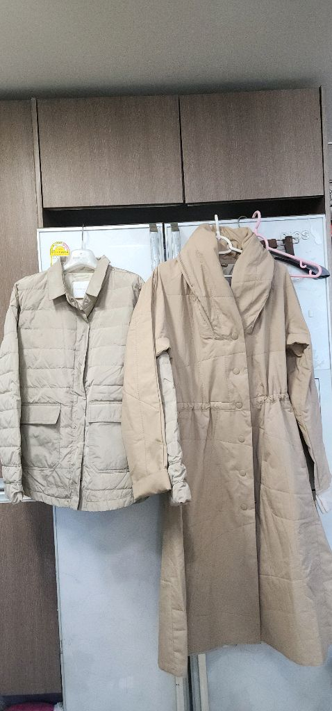 파비아나필리피 누빔자켓 77~88/ 플리츠 플리즈 롱코트77--2