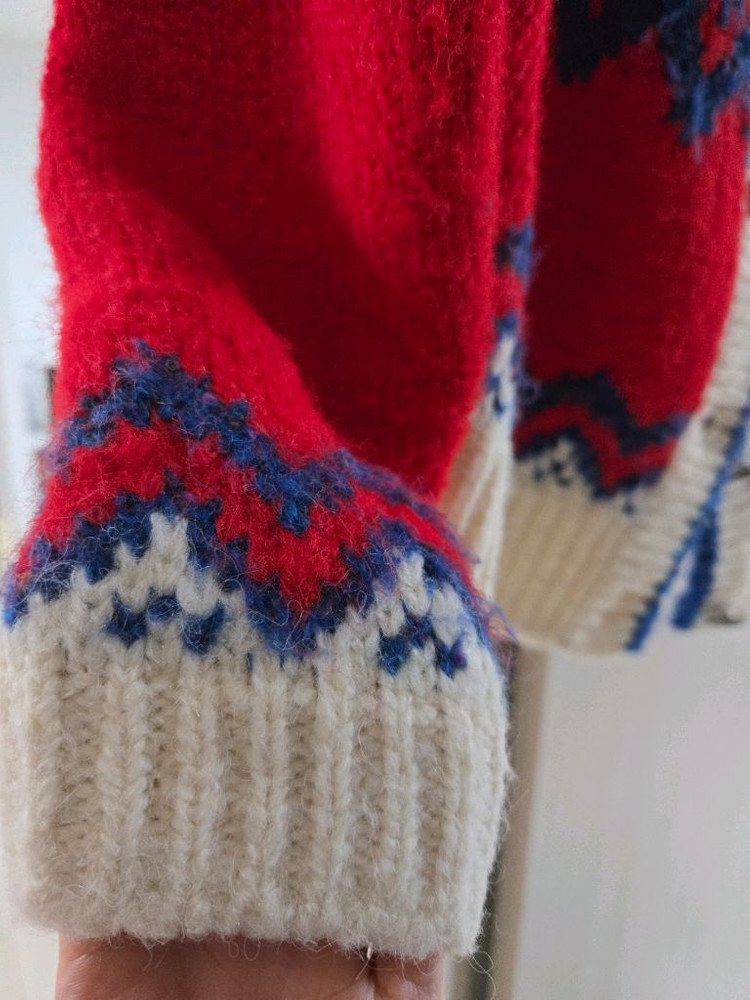 그린버터 부클 노르딕 가디건 이미지