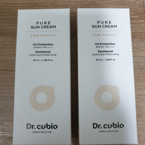 닥터 큐비오 퓨어 선크림 50ml SPF50+ PA++++ 미개봉 새제품 소아과 의사 개발 민감한 피부