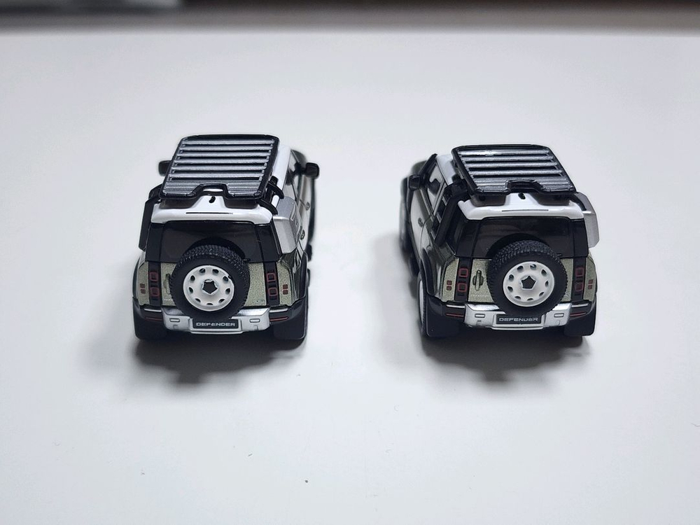 1:64 AR BOX 랜드로버 디펜더 2대 일괄 다이캐스트 이미지