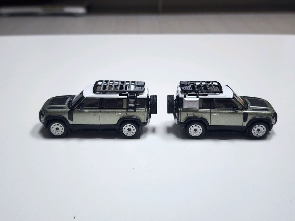 1:64 AR BOX 랜드로버 디펜더 2대 일괄 다이캐스트 이미지