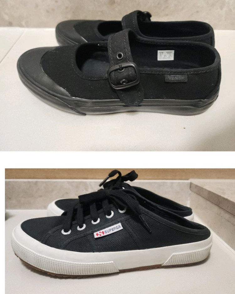 (2종류)반스 메리제인 스니커즈 여아 220사이즈수페르가 뮬 230사이즈--1