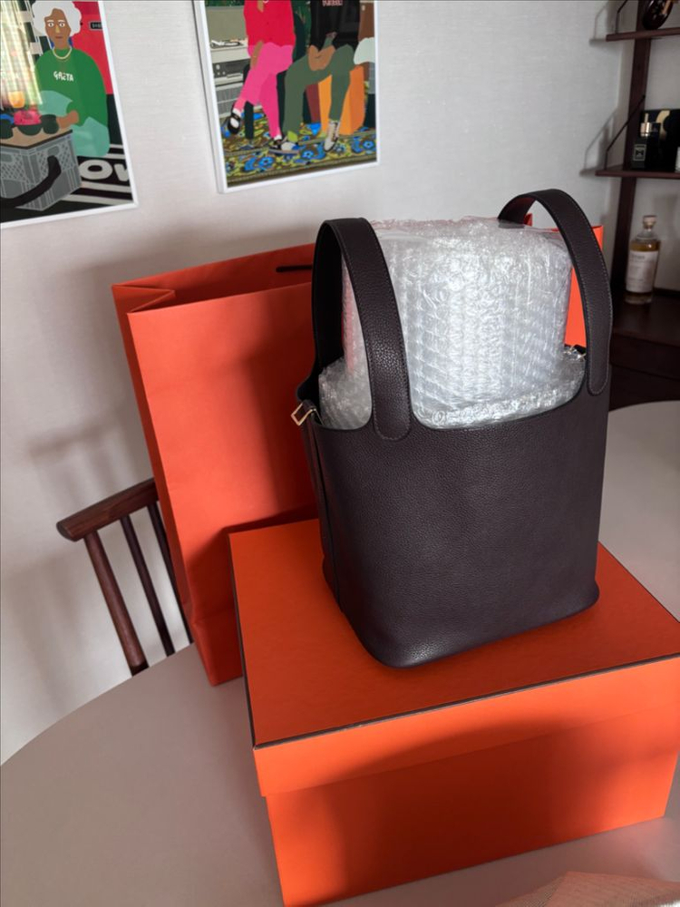 에르메스 피코탄22 바레니아 가죽 에벤(새상품)K각인 이미지