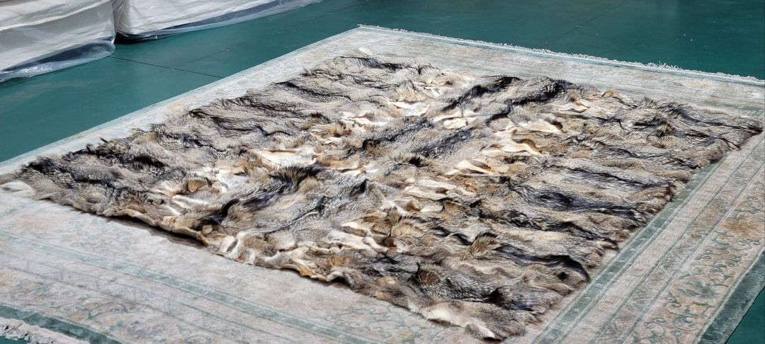 독일 천연 (폭스)여우털 대형 얇은 러그 - DE102--6