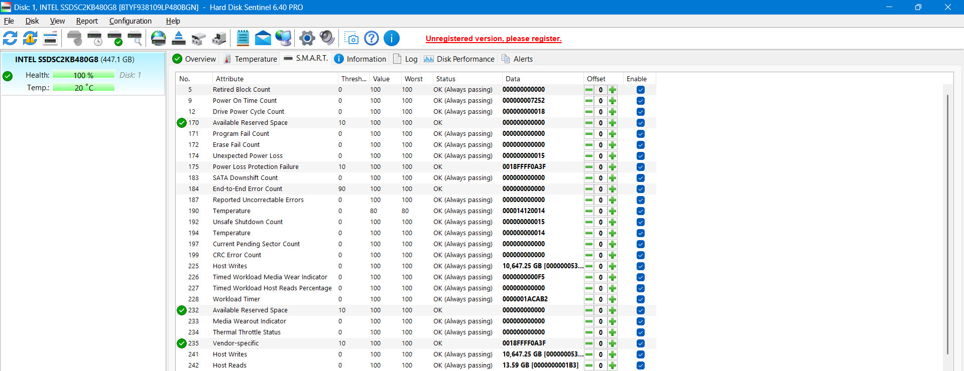 480GB INTEL SSD D3-4510 서버용--3