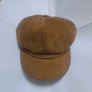 Newsboy cap/ 세무 가죽 빵모자/ 갈색