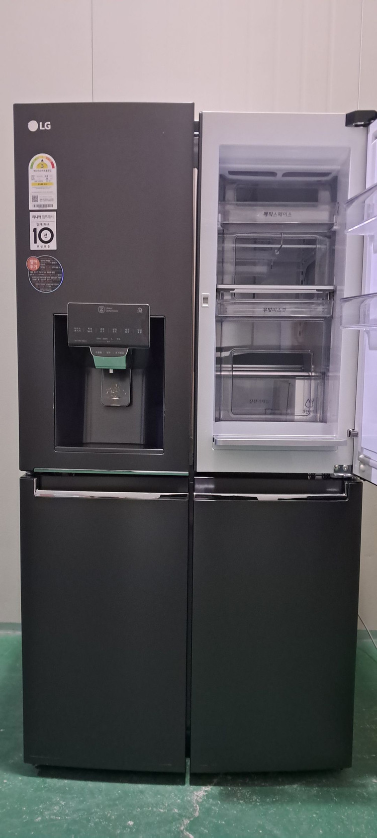 1617 엘지디오스 824L 4도어 정수기양문형냉장고(메탈)--3