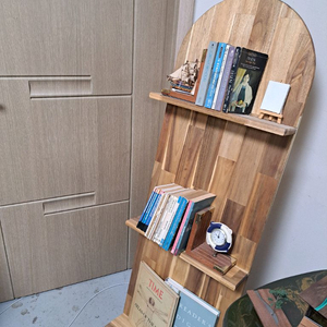 북스탠드 겸용 장식장 수납장