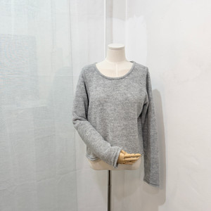 98도씨 그레이 회색 긴팔니트 크롭니트 4202