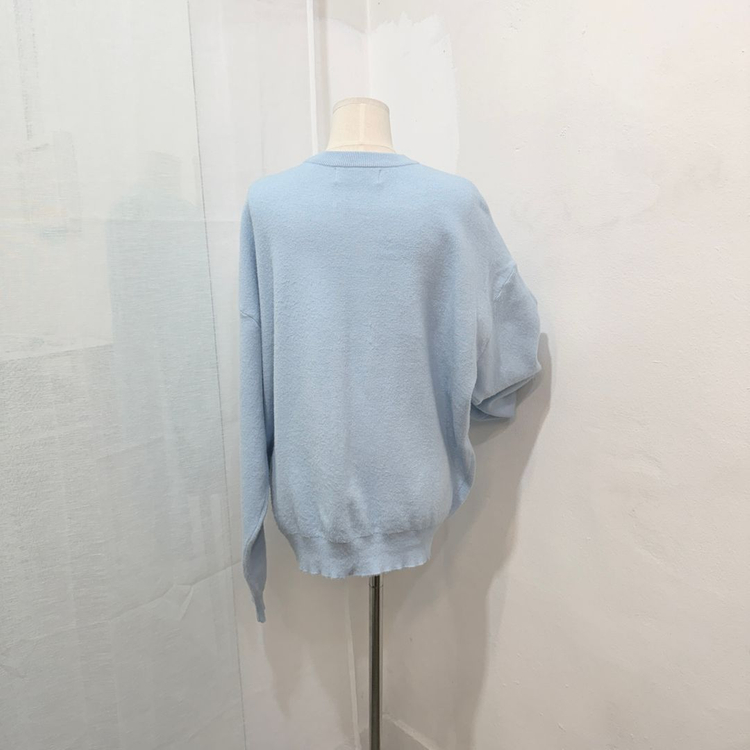 오버핏 하늘 블루가디건 긴팔니트가디건 4204--4