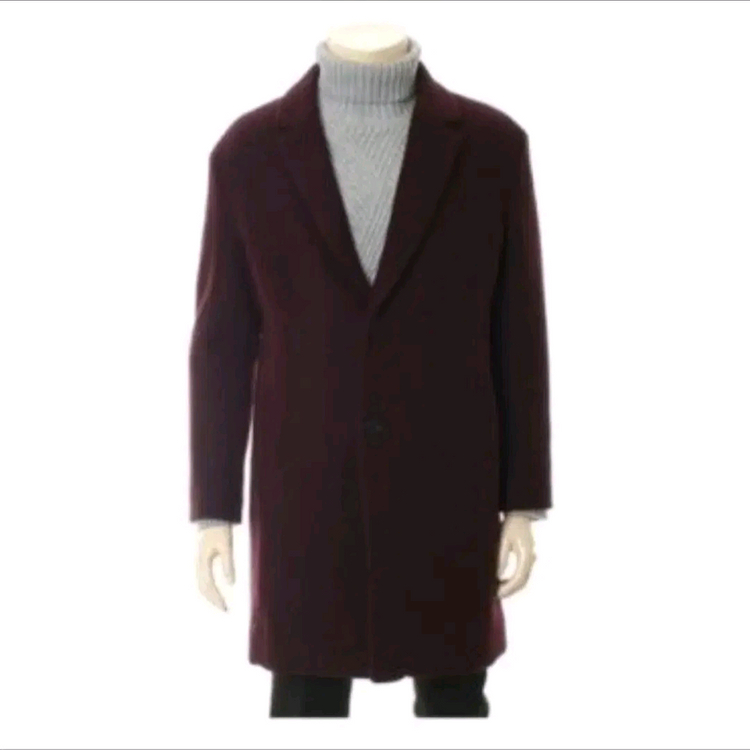 앤듀 겨울 누빔코트 90~95 남녀공용 와인 이미지