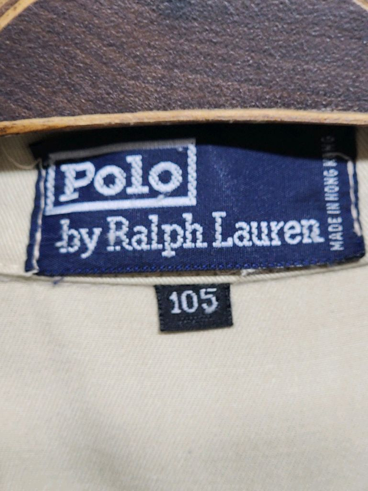(105) 랄프로렌 폴로 블루종 점퍼 베이지 로고 자켓--2