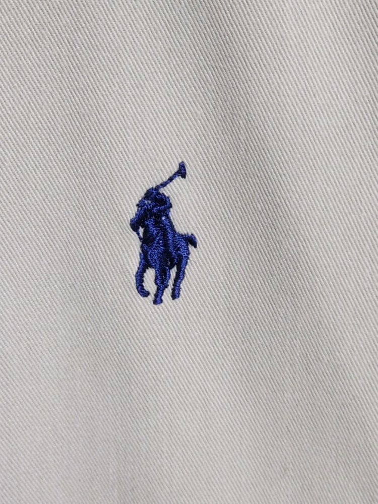 (105) 랄프로렌 폴로 블루종 점퍼 베이지 로고 자켓--3