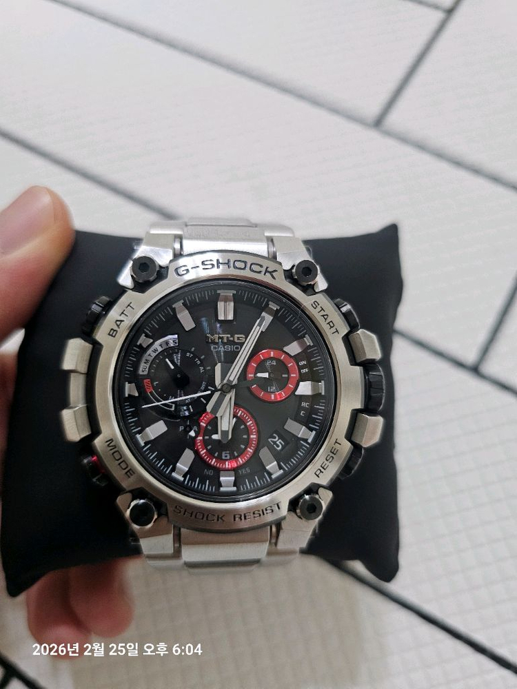 지샥 MTG-B3000 브레이슬릿 (메탈 밴드) 팝니다.--9