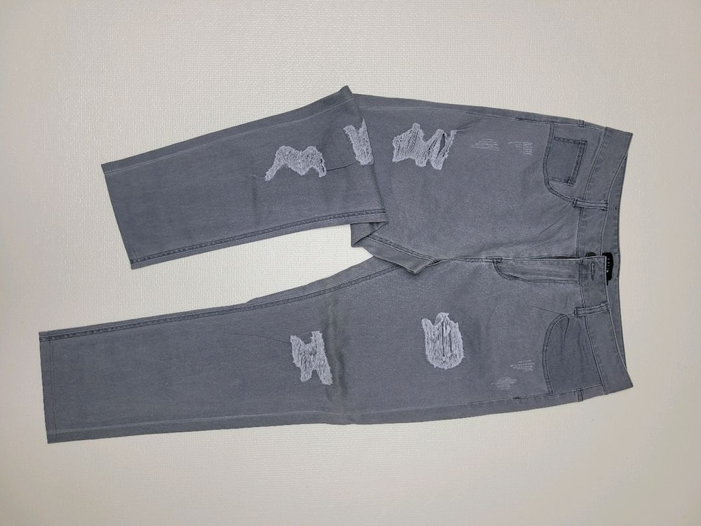 UGIZ 남자 데미지워싱 청바지 32 그레이--10