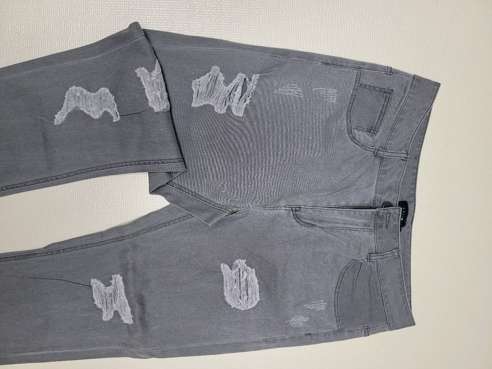 UGIZ 남자 데미지워싱 청바지 32 그레이--11