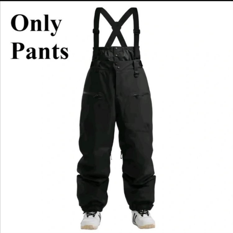 멜빵 와이드 파라슈트 팬츠 2XL--1