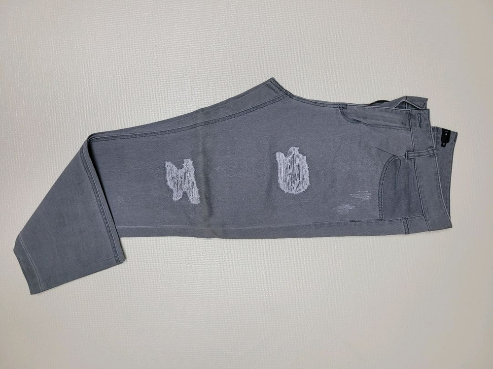 UGIZ 남자 데미지워싱 청바지 32 그레이--1