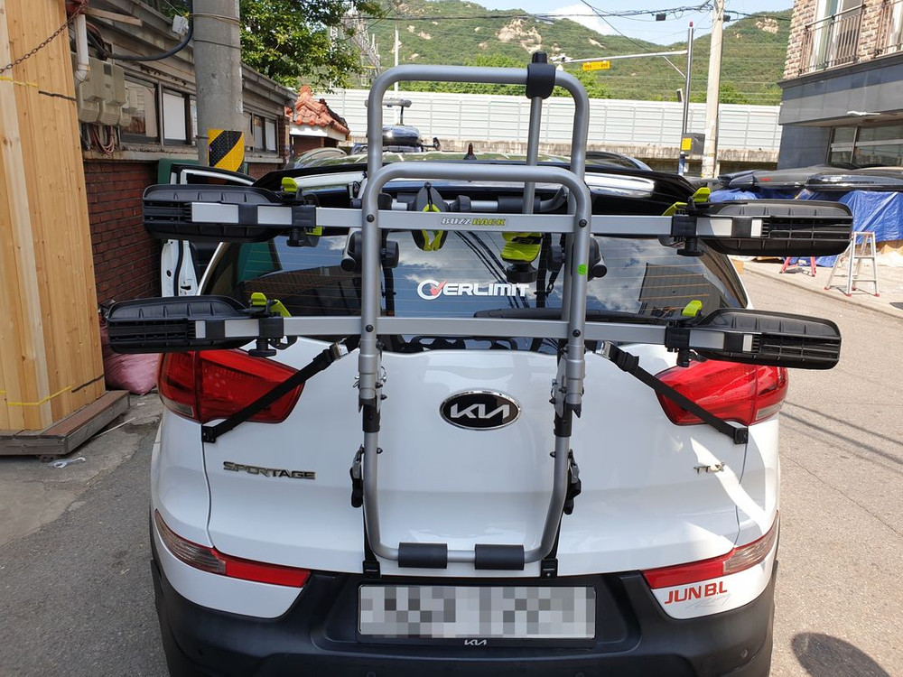 아트원 이지랙 2대용 및 버즈랙 파일럿2.3(2대용,3대용) 후미형자전거캐리어,견인볼 히치형 최저가--6