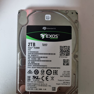 서버용 2TB 2.5인치 EXOS 7E2000 SAS