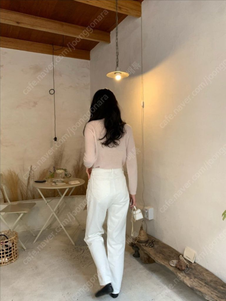 르플레인 leplein 뉴 화이트 팬츠 S--5