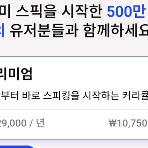 스픽 프리미엄 1년 공유 분철